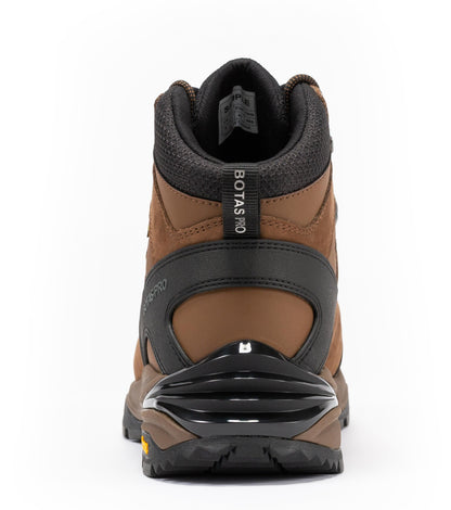 Botas Pro Brown 6 Inch Waterproof Hiking Boots with VIBRAM® Traction Lug Outsole  BP22121